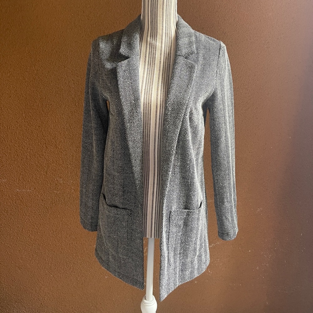 Black/White Oversized Blazer